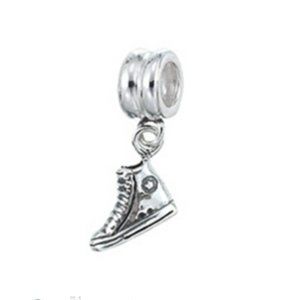 Ret. 925 Italy Charm Zable High Top Sneaker Dangle EUC fits Bracelets